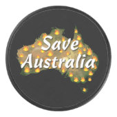 Sparen Australië van de ramp van Bushfire Hockey Puck (Voorkant)