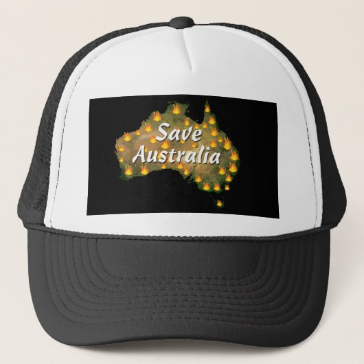 Sparen Australië van de ramp van Bushfire Trucker Pet (Voorkant)