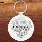 Sparen bibliotheeksleutelhanger sleutelhanger (Voorkant)