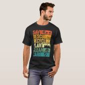 Sparen bijen Reddingsdieren Plant Bomen Schone Zee T-shirt (Voorkant volledig)