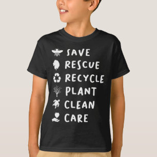Sparen bijenreddende Lionen Recyclen Kunststof spa T-shirt