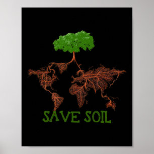 Sparen bodemsteun Sadhguru om onze levenstekst te Poster
