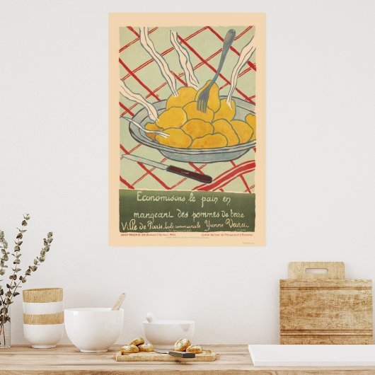 Sparen brood door aardappelen te eten - Frans Poster (Keuken)