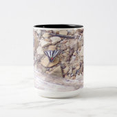 Sparen Butterflies Noord/Zuid Mok-Noord Tweekleurige Koffiemok (Center)