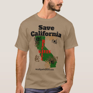 Sparen Californië digitale camo T-shirt