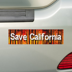 Sparen Californië van Wildfir Bumpersticker