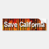 Sparen Californië van Wildfir Bumpersticker (Voorkant)