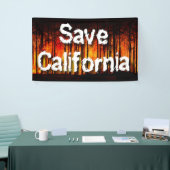Sparen Californië van Wildvuur Spandoek (Beurs)