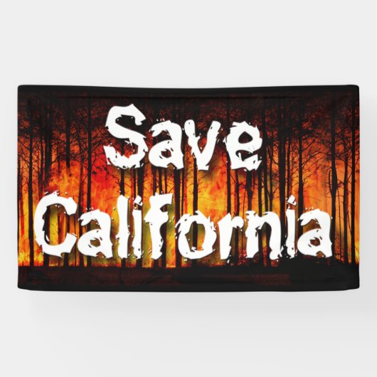 Sparen Californië van Wildvuur Spandoek (Horizontaal)