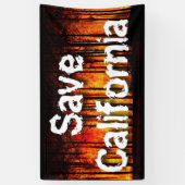 Sparen Californië van Wildvuur Spandoek (Verticaal)