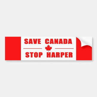 Sparen Canada - Stop Harper Bumpersticker