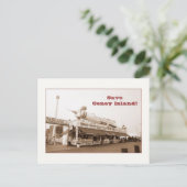 Sparen Coney Island! (sepia) Briefkaart (Staand voorkant)