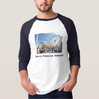 Sparen Coney Island! Volwassenen Raglan T-shirt me