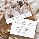 Sparen Datum 3 de Foto Elegant Modern Save The Date<br><div class="desc">Moderne en elegante Horizontale Drie (3) Foto sparen de Magnet van de Weddenschap van de Datum met hand geschreven manuscripttypografie. Sparen de magneet van de datumuitnodiging omvat manuscripttypografie en chic en eenvoudig ontwerp dat u uw aangepast afbeelding van de de fotografie van het verloving kunt toevoegen aan.</div>