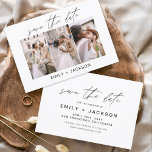 Sparen Datum 3 de Foto Elegant Modern Save The Date<br><div class="desc">Moderne en elegante Horizontale Drie (3) Foto sparen de Magnet van de Weddenschap van de Datum met hand geschreven manuscripttypografie. Sparen de magneet van de datumuitnodiging omvat manuscripttypografie en chic en eenvoudig ontwerp dat u uw aangepast afbeelding van de de fotografie van het verloving kunt toevoegen aan.</div>