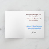 Sparen Datum 79811 Wenskaart Thanksgivukkah Feestdagen Kaart (Binnen)