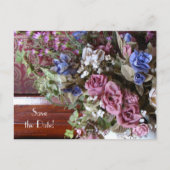 Sparen de 65e Jubileum  Bloemen van de Datum Aankondigingskaart (Voorkant)