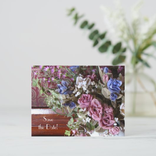 Sparen de 65e Jubileum  Bloemen van de Datum Aankondigingskaart (Staand voorkant)