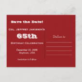 Sparen de 65e Vlaggen van de Uitnodiging van de Pa (Achterkant)