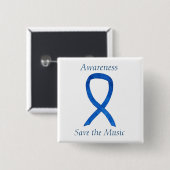 Sparen de Aangepaste Bint van het Bewustzijn van d Vierkante Button 5,1 Cm (Voorkant /achterkant)