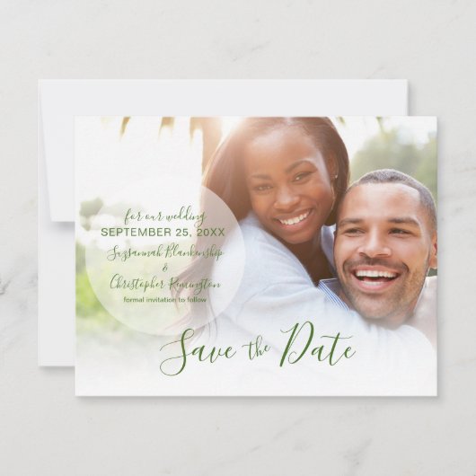 Sparen de Aankondiging QR van de Code van de Datum (Voorkant)