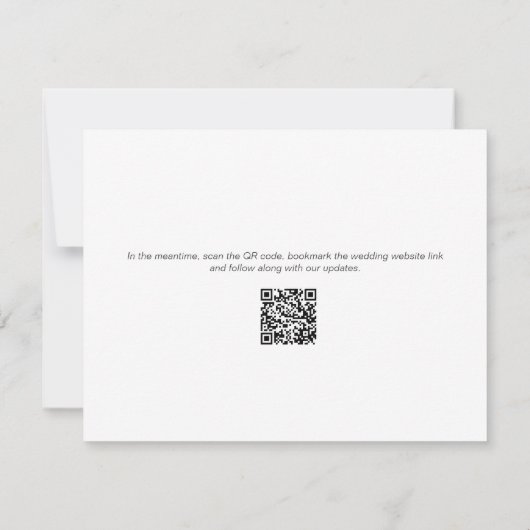 Sparen de Aankondiging QR van de Code van de Datum (Achterkant)