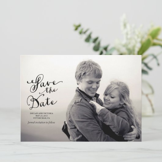 sparen de Aankondiging van de Datum (Staand voorkant)