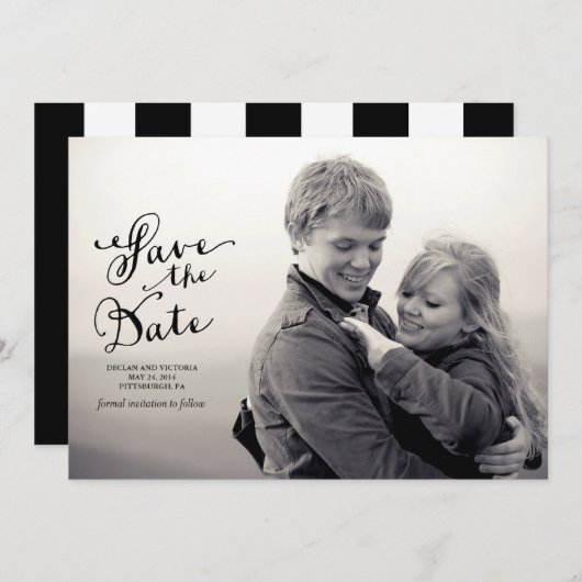  sparen de Aankondiging van de Datum (Voorkant / Achterkant)