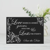 Sparen de Aankondiging van de Datum (Staand voorkant)