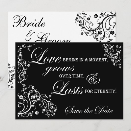 Sparen de Aankondiging van de Datum (Voorkant / Achterkant)