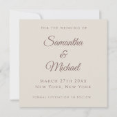 Sparen de Aankondiging van de Datum (Achterkant)