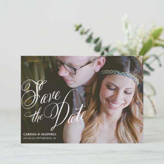 Sparen de Aankondiging van de Datum (Staand voorkant)