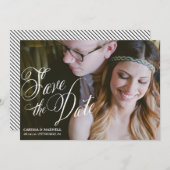 Sparen de Aankondiging van de Datum (Voorkant / Achterkant)