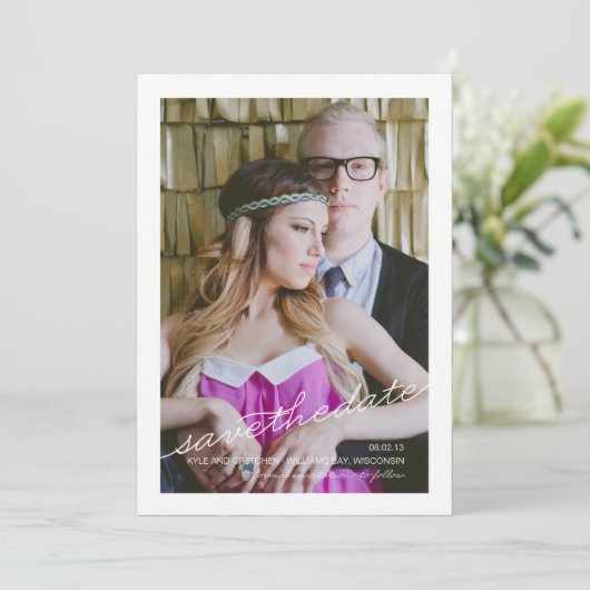 Sparen de Aankondiging van de Datum (Staand voorkant)