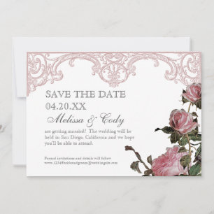 Sparen de Aankondiging van de Datum - de Vintage v