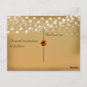 Sparen de Aankondiging van de Datum, Zonnebloemen Briefkaart (Achterkant)