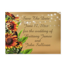 Sparen de Aankondiging van de Datum, Zonnebloemen