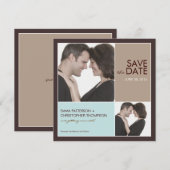 Sparen de Aankondiging van de Foto van de Moderne (Voorkant / Achterkant)