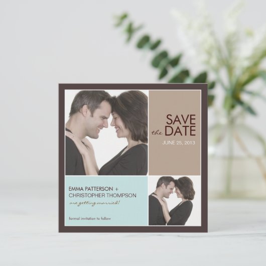 Sparen de Aankondiging van de Foto van de Moderne (Staand voorkant)