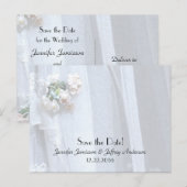 Sparen de Aankondiging van de Partij van de Wedden Briefkaart (Voorkant / Achterkant)