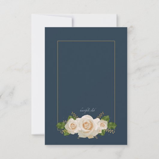 Sparen de Aankondiging van de Rozen van de Datum (Achterkant)