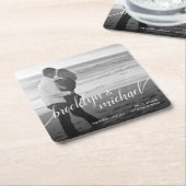 Sparen de Aankondiging van het Manuscript van de M Kartonnen Onderzetters (Schuin)