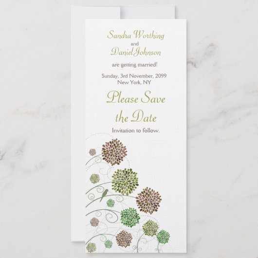 Sparen de Aankondiging van het Monogram van de (Achterkant)