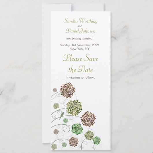 Sparen de Aankondiging van het Monogram van de (Achterkant)