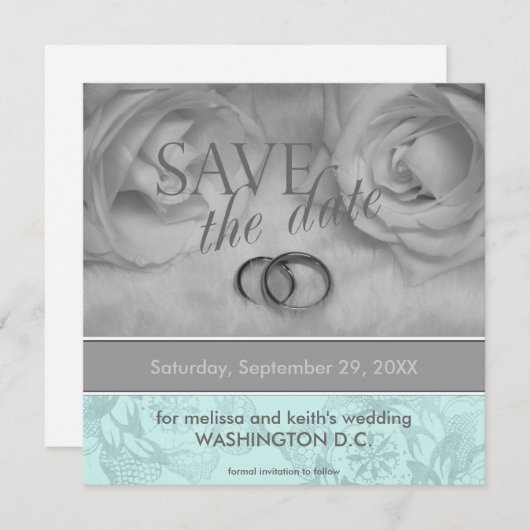 Sparen de Aankondigingen van de Datum (Voorkant / Achterkant)