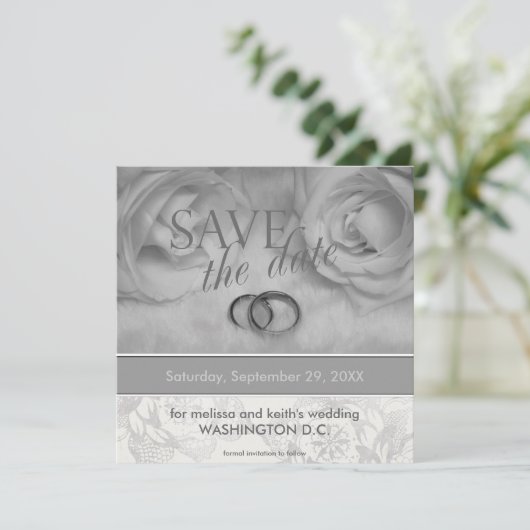 Sparen de Aankondigingen van de Datum (Staand voorkant)