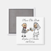Sparen de Afbeelding van Dates Magnet Verloving Ri (Voorkant / Achterkant)