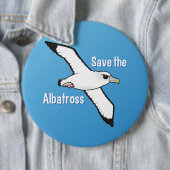 Sparen de Albatross (vlucht) Ronde Button 6,0 Cm (In situ)