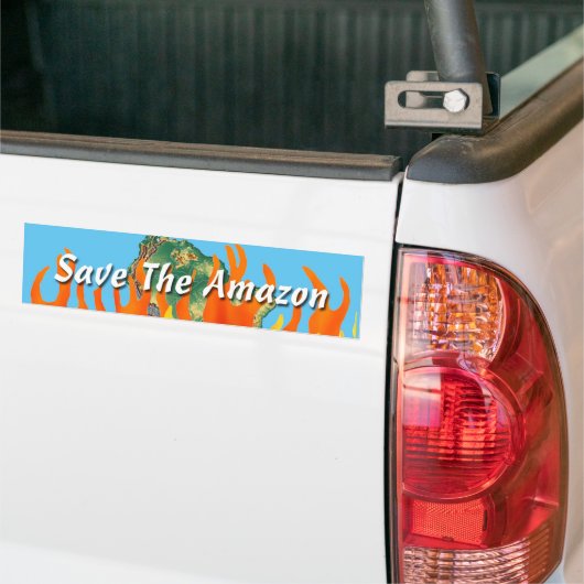 Sparen de Amazone Bumpersticker (Op Truck)