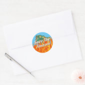 Sparen de Amazone Ronde Sticker (Envelop)